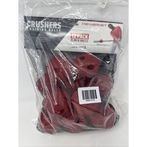 PowerNet Crusher Training Baseballs, Baseball Hitting Trainer 12 PK (Red)